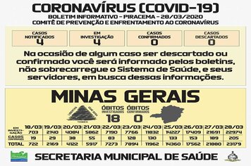 Foto - BOLETINS INFORMATIVOS COVID-19